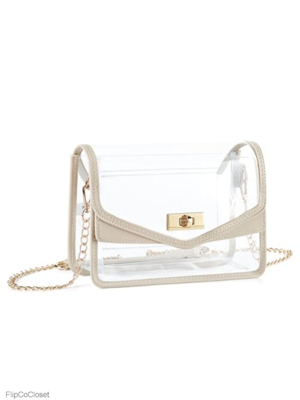Clear Crossbody Bag PVC Stadium Approved Transparent Purse for Concerts
